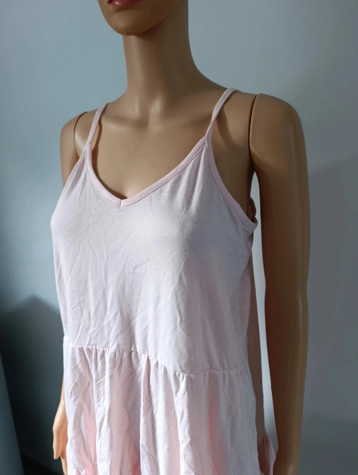 Powder pink Loggin women's dress – Thin straps – Size xl – Bohemian style – photo 8